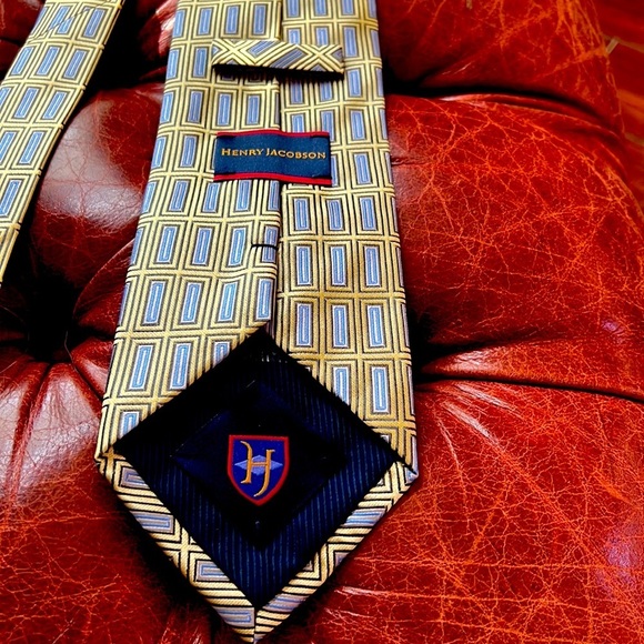 Henry Jacobson neck tie 100% silk in mint condition - Picture 3 of 3